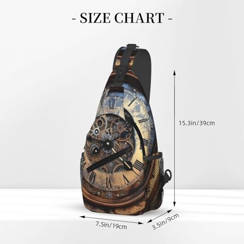 Mochila bandolera steampunk para senderismo y uso diario miniatura 2