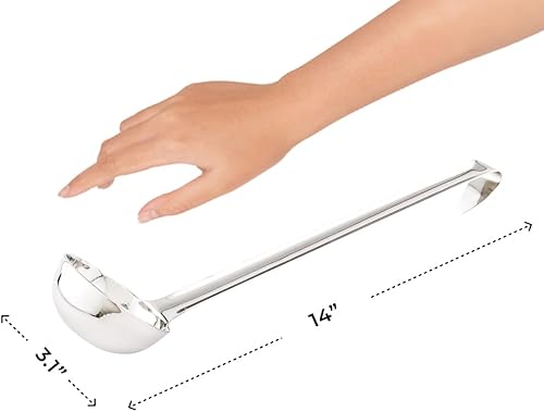 Miniatura 10 de Restaurantware Met Lux - Cucharón para servir de 12 onzas, 1 cucharón de sopa con mango de gancho, apto para lavavajillas, resistente a la