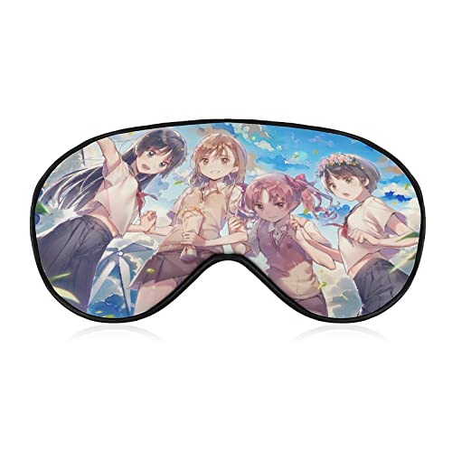 とある科学の超電磁砲 (2) アイマスク シルク 睡眠用 夏用 洗える アイピロー 目隠し 寝る時マスク スリープマスク 目のケア ふわふわ素材 快眠 快眠 軽量 安眠遮光 旅行用 長さが調節できる