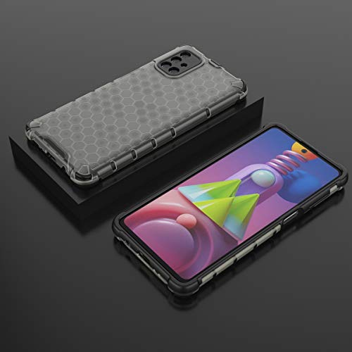 Image of Glasgow Back Case Cover Designed for Samsung Galaxy M51 - Black
