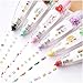 QQLADY Joyfullift Decorative Pens, Joyful Lift DIY Cute Animals Press Type Decorative Pen,Cartoon Floral Sticker Tape Pen (5PCS-d,S)