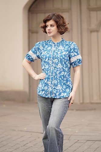 Save on GRACE KARIN Women's Boho Floral Blouse with Code HW3STP8B