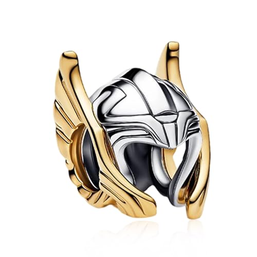 HAEPIAR 925 Silberperlen-Weihnachtsarmband mit Kriegerhelm-Anhänger und 5A Zirkonia – das perfekte Geschenk für Freunde und Familie