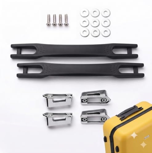 Tumery Repair Replacement Luggage Handle Part Accessories for VIP Safari, American turistr, Skybag Suitcase Trolley Bag for Black (2 Pcs Handle Set (New))