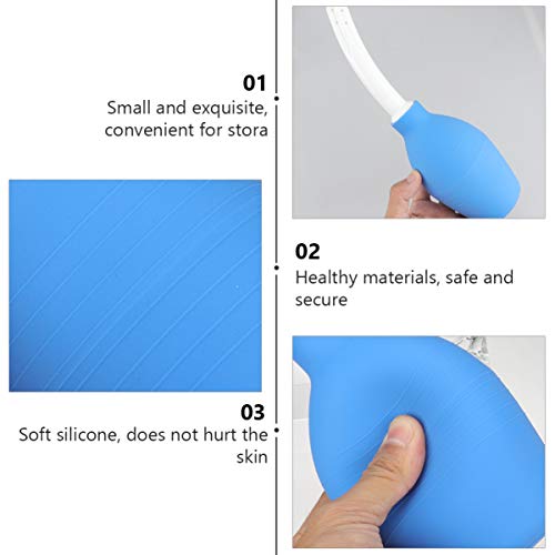 EXCEART Bulbo de Enema de Silicone Ducha Anal Limpa de Silicone para Homens Mulheres