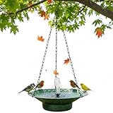 Aifeorzo Hanging Bird Bath with Solar Fountain, 12.6' Solar...