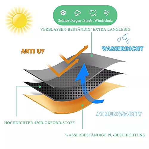 Supjoyes Patio Furniture Covers Waterproof For Outdoor Table And Chairs, Sectional Sofa Set Cover Rectangular Water Resistant- Fits Up To 74"X47" #TOP3