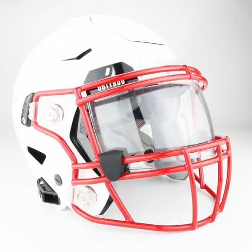 Football Visor, Clear Football Helmet Visor, Football Shield, Fits Youth and Adult Football Helmets (Clear)