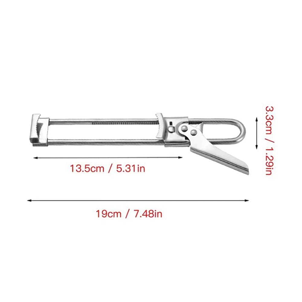 2 Apriscatole Regolabili Per Mani Deboli O Artrite - Multiuso In Acciaio Inox Con Manico Ergonomico