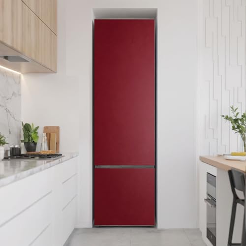 Diseño elegante para frigorífico 60x205 vinilo borgoña premium 3
