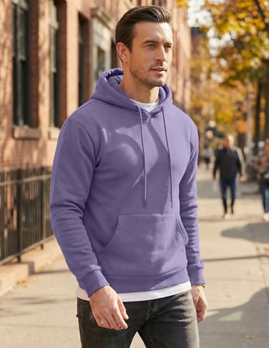 Image of JMIERR Mens Casual Oversized Hooded Collar Drawstring Cotton Hoodies Pullover Sweatshirts Casual Long Sleeve Shirts