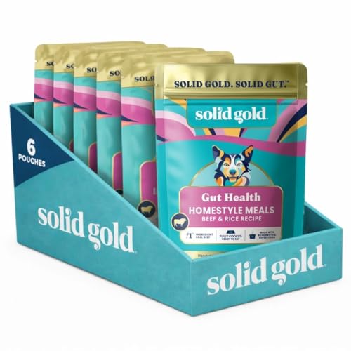 Image of Solid Gold Beef & Bone Broth Wet Dog Food Topper & Meal, Adult Dogs, 6ct