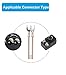 Ancable 300 Ohm FM Antenna T Shape Dipole Radio Ant with Spade Terminal for Yamaha Sharp JVC Denon Marantz Vintage Stereo Tuner Receiver
