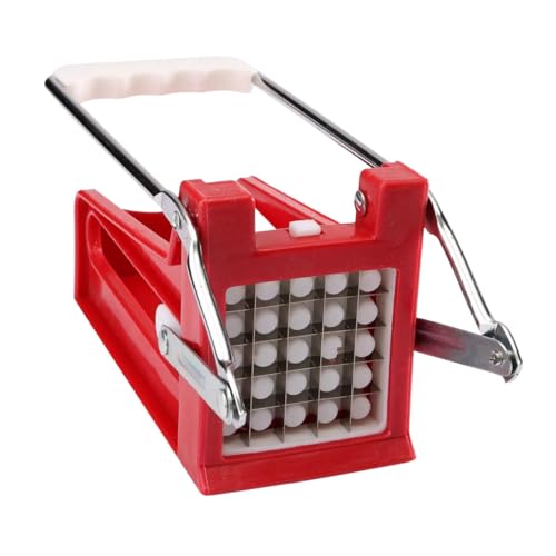 MUELODSIC Trancheuse à Pommes de Terre Portable en Acier Inoxydable Coupe-Frites Manuel pour Légumes Ustensile Cuisine Pratique et Rapide Outil de Découpe...
