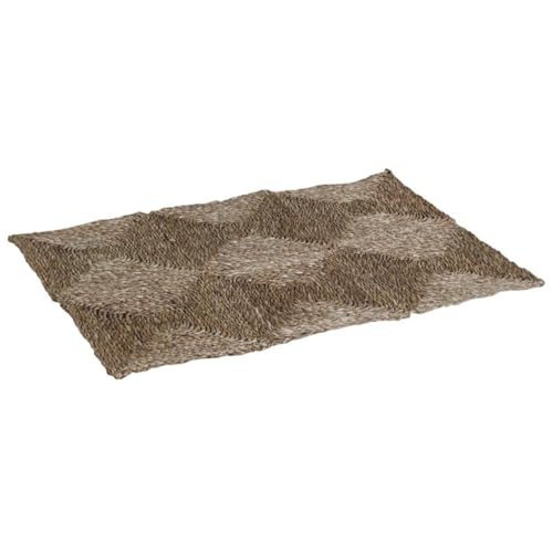 AUBRY GASPARD - Tapis Rectangulaire en Jonc Tressé 90 x 60 cm - Finition Naturelle - Idéal pour Entrée ou Descente de Lit - Usage Intérieur - Entretien...