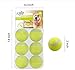 ALL FOR PAWS 2-inch Tennis Balls for Dogs, Fetch Toys for Small Medium Dogs, Bouncy & Durable Tennis Balls for Ball Launcher Toy, 6 Pack Fetch Toy for Outdoor Play