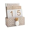 Notakiavintagewoodblockperpetualcalendarmonthweekdatedisplayforhomeofficedeskrusticdecorationbrownpineapple  Urban Country Home Decor Notakia vintage wood block perpetual calendar month week date display for home office desk rustic decoration brown pineapple  urban country home decor