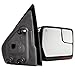 SCITOO Towing Mirrors for 2007-2014 F-150 Blind Spot Mirror Power Heated Chrome Puddle Signal Double Glass (Passenger Side)