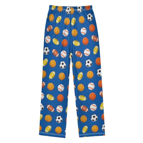 Pajama Pants Deep Blue Balls Pattern Long Sleep Pants Lounge Bottoms2