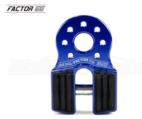 Factor55 0005002 Flatlink Winch Shackle Mount Assembly-Blue