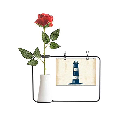 Phare de navigation miniature en bouteille avec rose : un objet d'art marin raffiné - 2