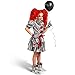 Spooktacular Creations Girls Clown Costume, Evil Clown Dress, Halloween Scary Jester Costume for Girls Halloween Dress Up, Role Play, Cosplay Party-L