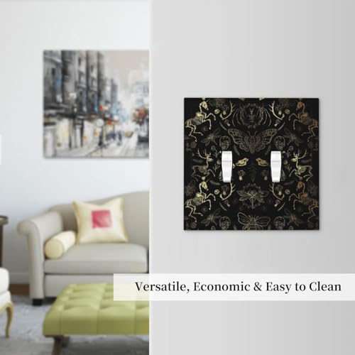 Placa de pared de 2 bandas y doble dispositivo para decoración de baño 8