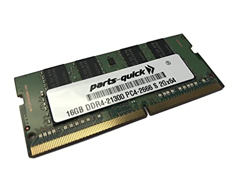 parts-quick Memória de 16 GB (1 x 16 GB) para laptop HP 17 by3000 PC Series compatível DDR4 2666-SODIMM RAM