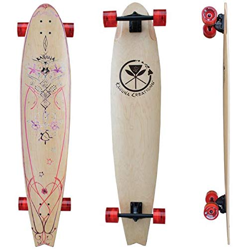 Kahuna Creations46” Pohaku Longboard Skateboard Speed Cruiser for Cruising and Carving