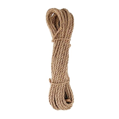 D.RECT Corde de Jute 6mm 10m - Corde de Chanvre Corde de Fibres Naturelles