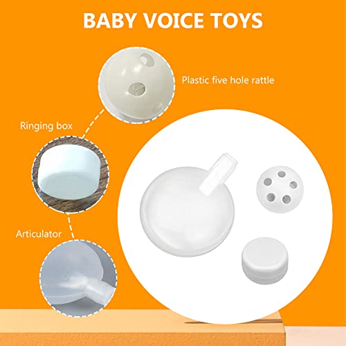 Kuscheltiere Quietscher Rasselbällen, Knisterfolie Rassel zum Einnähen, Baby Rasselkugeln Rasseldosen Einnähen Füllmaterial Spielzeug, Babyspielzeugzubehör, Stofftiere Noise Squeakers, 24 Stück