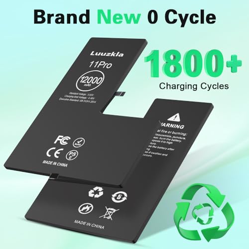 Luuzkla 12000Mah (2024 New Upgrade) Battery Compatible With Iphone 11 Pro, Super Capacity Battery Replacement Compatible With Iphone 11 Pro thumb #5