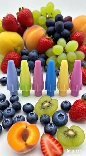 Image of Blueberry Flavor Nozzle Silent Plastic Dispenser Premium Silent Nozzles & Neutral Twist Tops for Any Brand Cream Chargers Tanks(3 Packs)