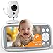 BOIFUN Baby Monitor, Videocamera Neonati Schermo da 4 '', 2000mAh Batteria Ricaricabile, VOX Rilevamento Del Suono, Rilevazione della temperatura e dell'umidità, Visione Notturna, Supporto Ninne Nanne