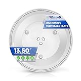 Microwave Plate Replacement 13.4 inch Fits Magic Chef 207600 Microwave Turntable Plate - Exact Replacement Microwave Glass Plate - Spinning Oven Dish Tray for Better Reheating and Cooking