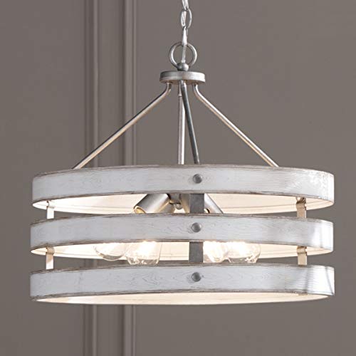 Image of Gulliver Collection 4-Light Coastal Pendant Light Galvanized