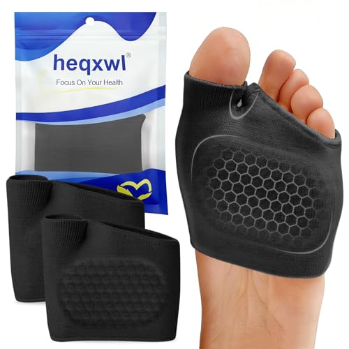 Best Running Shoes for Calluses: Comfort & Support Guide 12 1 Pair Metatarsal Pads for Women & Men, Gel Ball of Foot Cushions for Morton's Neuroma & Metatarsalgia Pain Relief – Non-Slip Foot Pads for Walking, Running, Standing (Black, L)