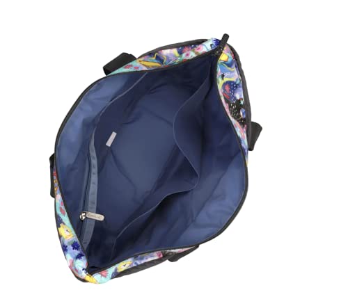 Image of LeSportsac Painterly Spring Everyday Zip Tote Handbag /Travel Bag, Style 3867 /Color G933, Celebrating LeSportsac's 1974 Iconic Debut in NYC, Abstract Colorful Whimsical Graphics, Limited Edition
