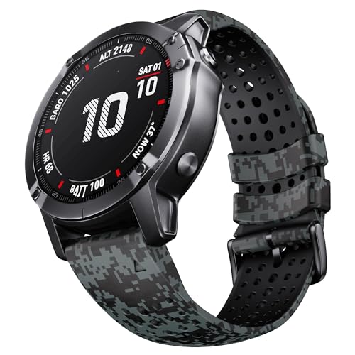 Bracelet silicone 22mm Garmin Fenix 6 idéal pour le trail et le quotidien