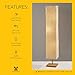 Adesso Three Light Floor Lamp – Natural Wood Base & Adjustable Brightness – Perfect Lighting for Bedroom, Living Room and Corner Decor, Beige
