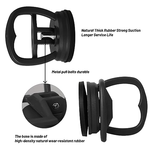Image of Kaisiking 2 PCS Screen Suction Cup LCD Screen Opening Tools Screen Replacement Tools for iPhone,iPad, iMac, MacBook, Tablet, Laptop,Etc.（Black）