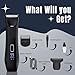 Zesuti 2-in-1 Manscape Trimmer for Men,Body & Groin Hair Trimmers for Men,Bikini Trimmer Women- Wet/Dry Electric Razors for Smooth No-Nick Shaving,IPX7 Waterproof Ball Shaver,LED Display,Black