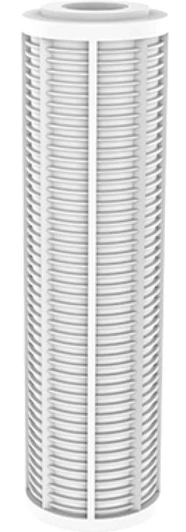 Pentair OMNIFilter RS19 Sediment Water Filter, 10-Inch, Standard Whole House Screen Mesh Sediment Replacement Cartridge, 10" x 2.5", 150 Micron, White