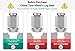 20pcs Red Spline Drive Lug Nuts - 12x1.5 Threads - 0.85 inch Length - Open End - Cone Seat - Includes 1 Socket Key Tool - Compatible with Acura Chevy Honda Lexus Mazda Scion Toyota Hyundai Tuner