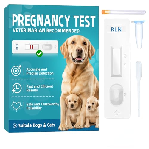 Dog Pregnancy Test Kit at Home Easy Disposable Test Strips for Dogs & Cats Rapid Results in 10-15 Minutes 99% Accuracy Easy to Use