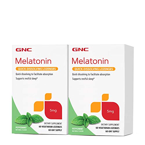 GNC GNC Melatonin Quick-Dissolving Lozenges - 5 mg - Twin Pack