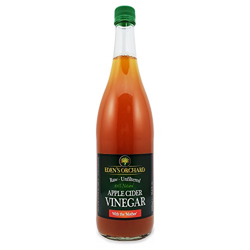 Apple Cider Vinegar with The Mother - Raw and Unfiltered - 1 Litre Glass Bottle - 35.2 fl. oz. - 1000ml