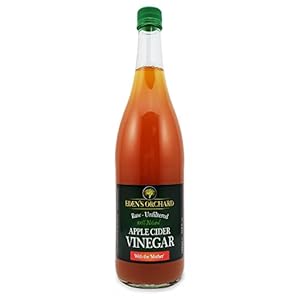 Appelciderazijn met de moeder – rauw en ongefilterd – 1 liter glazen fles – 30 fl oz – 1000ml