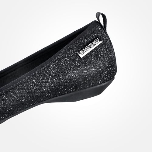 GAWBAW Women's Pointed Toe Flats with Glitter Comfortable Working Flats Low Wedge Casual Dressy Flat Shoes for Women4