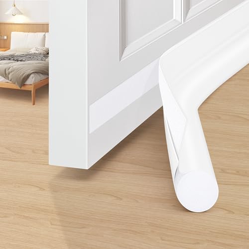 Image of MAXTID Under Door Draft Stoppers 36 Inch Door Draft Blocker Draft Stoppers for Bottom of Doors Seal Gap, Door Seal Strips Sweeps, White